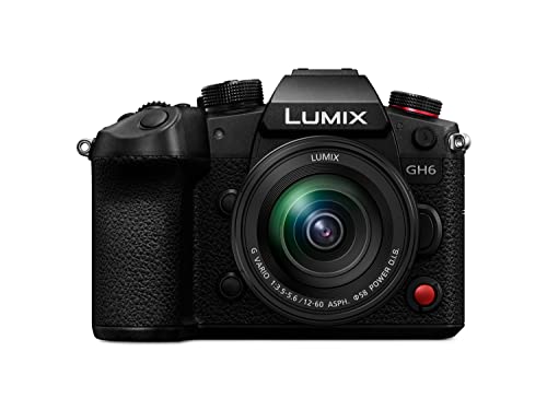 Panasonic LUMIX DC-GH6, Fotocamera Mirrorless con Sensore MOS 4/3 25.2 MP, 5.7k Apple Pro Res Senza Limiti Registrazione, Video C4K/4K 4:2:2 10-bit, Doppio Stabilizzatore 5-assi, 12-60mm F3.5-5.6 Lens