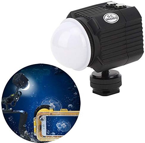 Archuu Torcia per Immersione Subacquea, 60M/195ft 2000LM Torcia per Immersione Subacquea 50000 Ore Torcia Subacquea Subacquea Impermeabile LED Luce sottomarina per SLR, Fotocamera mirrorless