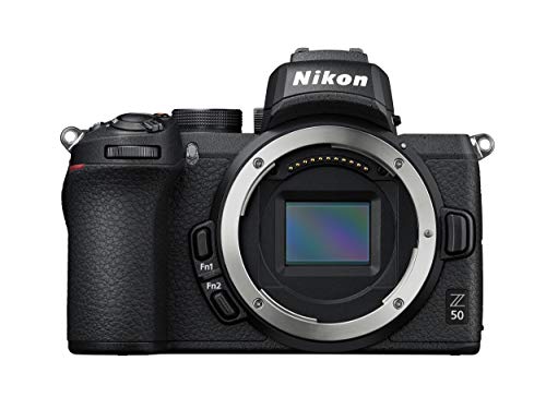 Nikon Z50 Body + Lexar SD 64 GB 667x Pro Fotocamera Mirrorless, CMOS DX da 20.9 MP, Sistema Hybrid-AF, Mirino Elettronico (EVF), LCD 3.2" Touch, Video 4K, Nero [Nital Card: 4 Anni di Garanzia]