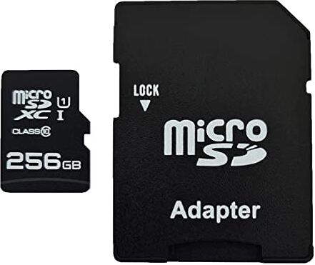 dekoelektropunktde Scheda di memoria MicroSDXC da 256 GB con adattatore di classe 10 compatibile per Canon EOS 7D Mark II EOS 60D EOS 70D EOS 100D