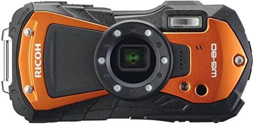 Ricoh WG-80 Arancione Impermeabile Fotocamera Digitale Antiurto Freezeproof Crushproof 03127