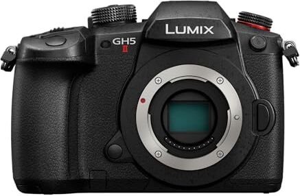 Panasonic Lumix DC-GH5M2E Fotocamera Mirrorless con Sensore MOS 4/3 20.3 MP, Doppio Stabilizzatore, C4K 60p, 4:2:2 10bit, Live Streaming Wireless, Ottimale per Video