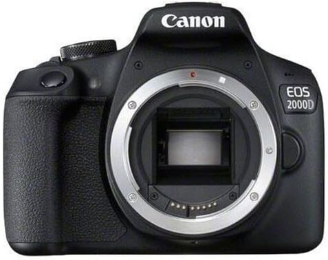 Canon EOS 2000D body (APS-C 24,1 Mp, fino a 3fps, schermo 3 pollici, video FHD)