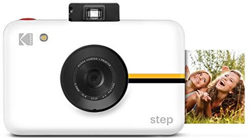 Kodak RODIC20AMZW Step Fotocamera   Camera digitale istantanea, sensore d’immagine 10 MP, tecnologia ZINK Zero Ink, mirino classico, flash integrato e 6 modalità immagine   Bianco