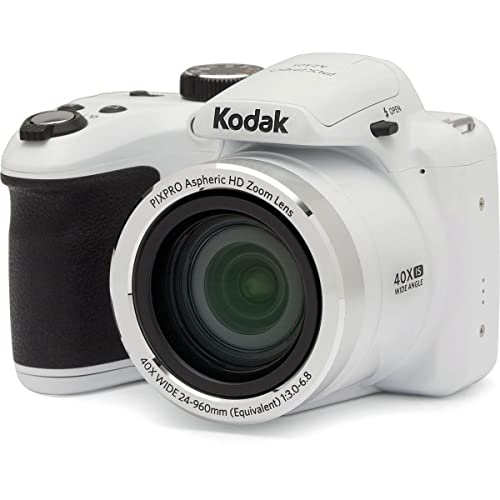 Kodak Fotocamera digitale bridge AZ401 Astro Zoom, 16 megapixel, zoom ottico 40x, bianca