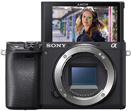 Sony Alpha 6400 Fotocamera Digitale Mirrorless ad Obiettivi Intercambiabili, Sensore APS-C, Video 4K HDR, S-log2, S-log3 e Hlg, ILCE6400B, Nero