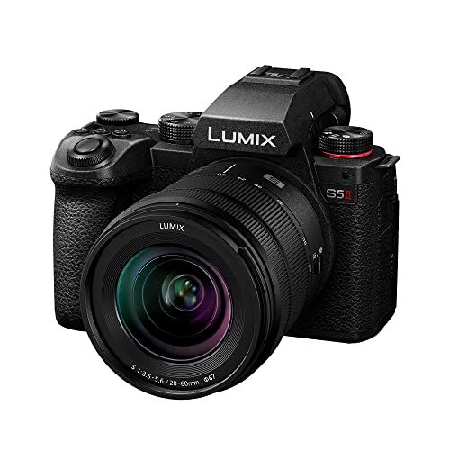 Panasonic Lumix Dc-S5 II Macchina Mirrorless Full Frame Con 20-60 Mm, F3.5-5.6 Lenti, 4K 60P E 6K 30P, Schermo Ribaltabile, Wi-Fi, Is Attivo, Nero