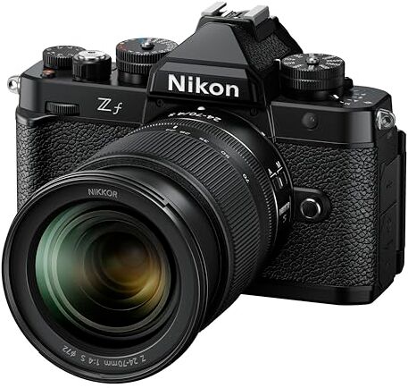 Nikon Zf + 24-70mm f/4 S + SDXC 128GB, Fotocamera Mirrorless, Full Frame, 24,5 MP, Monitor Angolazione Variabile [Nital Card 4 anni]