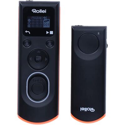 Rollei 28119, Telecomando Senza Fili per Nikon Permette di Scattare a Distanza Senza Fili, di Lunga Durata, di Sequenza e Intervalli di Tempo per la Fotocamera DSLM/DSLR, con Display LCD Illuminato Rollei 28119, Telecomando Senza Fili per Nikon Permette di Scattare a Distanza Senza Fili, di Lunga Durata, di Sequenza e Intervalli di Tempo per la Fotocamera DSLM/DSLR, con Display LCD Illuminato