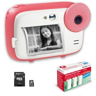 AgfaPhoto AGFA PHOTO Realikids Instant Cam + 1 scheda Micro SD da 32 GB +3 rotoli di carta termica ATP3WH-Fotocamera istantanea per bambini,schermo LCD da 2,4", specchio selfie e filtro fotografico,colore:Rosa AgfaPhoto AGFA PHOTO Realikids Instant Cam + 1 scheda Micro SD da 32 GB +3 rotoli di carta termica ATP3WH-Fotocamera istantanea per bambini,schermo LCD da 2,4", specchio selfie e filtro fotografico,colore:Rosa