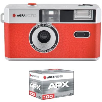AgfaPhoto Fotocamera analogica riutilizzabile Rosso AgfaPhoto Fotocamera analogica riutilizzabile Rosso