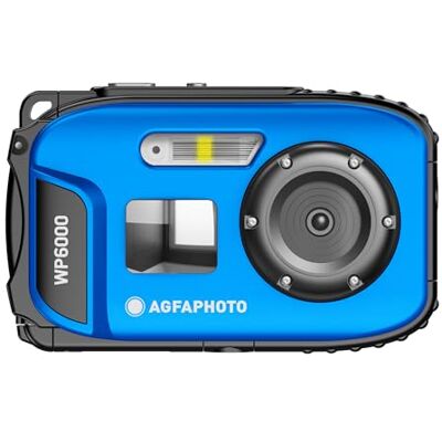 AgfaPhoto AGFA PHOTO Realishot WP6000 Fotocamera digitale impermeabile, 3 m/10 piedi, 18 MP, video HD, schermo LCD da 2,4”, zoom digitale 16x, autofocus, specchietto per selfie, batteria al litio Blu AgfaPhoto AGFA PHOTO Realishot WP6000 Fotocamera digitale impermeabile, 3 m/10 piedi, 18 MP, video HD, schermo LCD da 2,4”, zoom digitale 16x, autofocus, specchietto per selfie, batteria al litio Blu