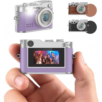Rollei Mini Fotocamera Digitale Viola 1080P Piccola Cámara Digital Retrò Rollei Mini Fotocamera Digitale Viola 1080P Piccola Cámara Digital Retrò