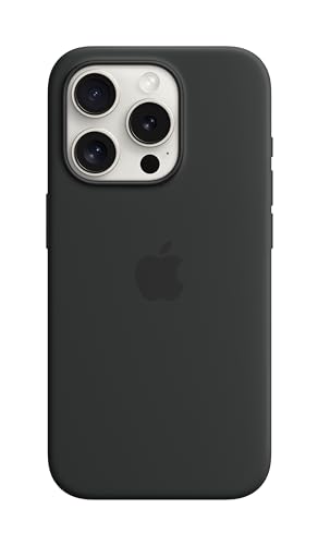Apple Custodia MagSafe in silicone per iPhone 15 Pro Nero ​​​​​​​