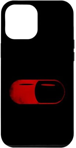 Alpha Custodia per iPhone 15 Plus Cool capsula rossa vintage pillola, rosso pilled alfa