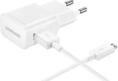 Samsung EP-TA12EBEUGWW Caricabatterie da Viaggio, MicroUSB, Bianco