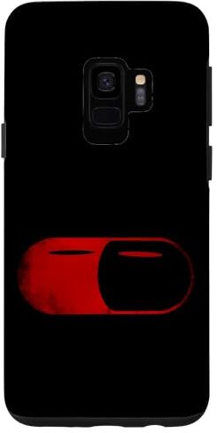 Alpha Custodia per Galaxy S9 Cool capsula rossa vintage pillola, rosso pilled alfa