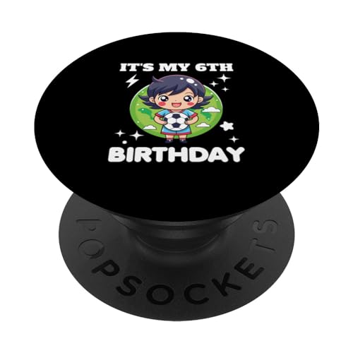 Mitac È il mio sesto compleanno, ragazzi e ragazze, anniversario PopSockets PopGrip Intercambiabile