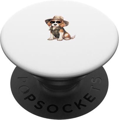 Tee La vita è migliore con un Beagle Funny Dog Design Puppy Love PopSockets PopGrip Intercambiabile