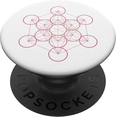 Cube Cubo di Metatron rosso indaco, geometria sacra PopSockets PopGrip Intercambiabile