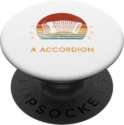 Tee passione per la fisarmonica del vecchio: maestria musicale senza tempo PopSockets PopGrip Intercambiabile