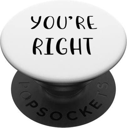 YO! You're right Idea divertente White Lie Party PopSockets PopGrip Intercambiabile