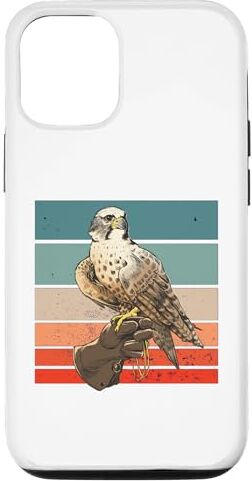 Custodia per iPhone 14 Pro Falcon Bird Vintage Falconer Divertenti guanti da falconeria