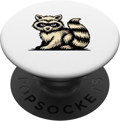 Racoon Racoon Racoon Unique Racoon PopSockets PopGrip Intercambiabile