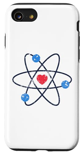 Custodia per iPhone SE (2020) / 7 / 8 Atomic Symbol Molecola con Cuore STEM Insegnanti Scienziati