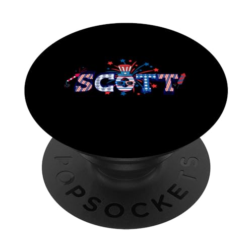 Nome personalizzato Scott 4 luglio PopSockets PopGrip Intercambiabile