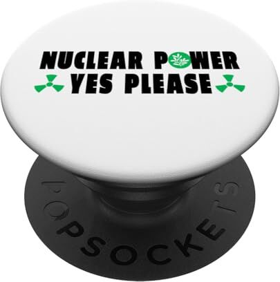 Atomic Energia nucleare, sì per favore. Pro Nuclear Energy, Green Energy PopSockets PopGrip Intercambiabile