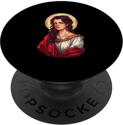 ART Santa Filomena 8 Bit PopSockets PopGrip Intercambiabile