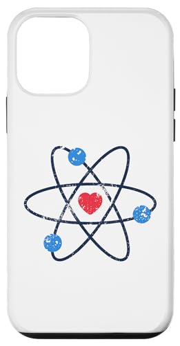 Custodia per iPhone 12 mini Atomic Symbol Molecola con Cuore STEM Insegnanti Scienziati
