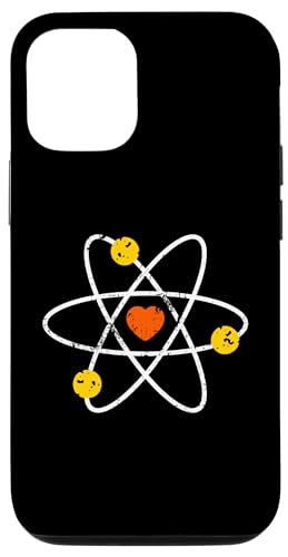 Custodia per iPhone 14 Pro Atomic Symbol Molecola con gli scienziati del cuore STEM insegnanti