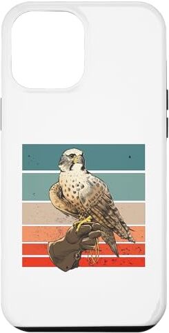 Custodia per iPhone 14 Plus Falcon Bird Vintage Falconer Divertenti guanti da falconeria