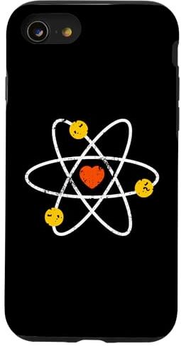 Custodia per iPhone SE (2020) / 7 / 8 Atomic Symbol Molecola con gli scienziati del cuore STEM insegnanti