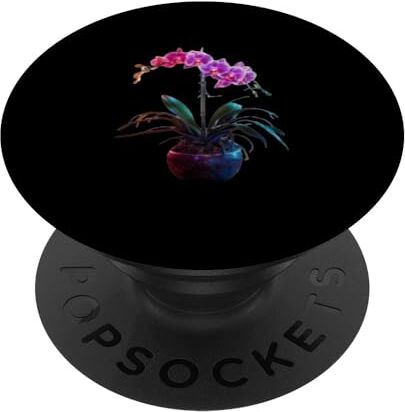 Unique Orchidea Yoga Fiore Meditazione Namaste PopSockets PopGrip Intercambiabile