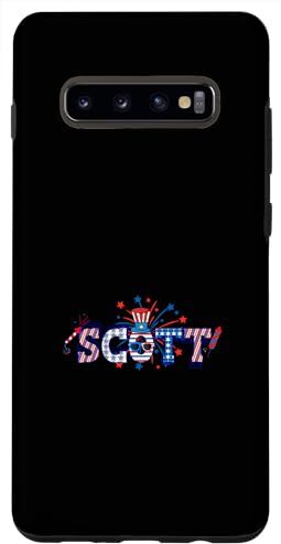 Custodia per Galaxy S10+ Nome personalizzato Scott 4 luglio