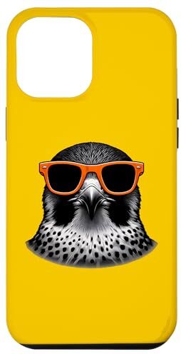 Custodia per iPhone 12 Pro Max Cool Peregrine Falcon Bird Indossare Occhiali Da Sole Graphic Art