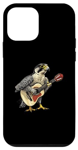 Falcon Custodia per iPhone 12 mini Falco pellegrino che suona la chitarra