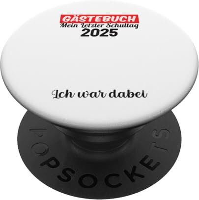 Mitac Guestbook Guestlist Il ultimo giorno scuola 2025 Graduation PopSockets PopGrip Intercambiabile