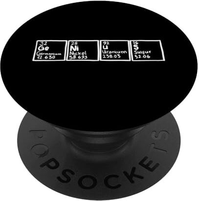 Genius Tavola periodica Elementi Genio Divertente Scienza Chimica PopSockets PopGrip Intercambiabile