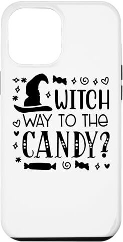 Candy Custodia per iPhone 12 Pro Max Strega Via per la caramella Divertente Halloween