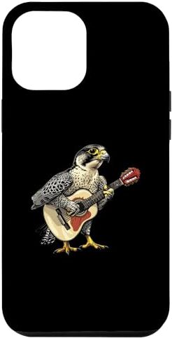 Falcon Custodia per iPhone 15 Pro Max Falco pellegrino che suona la chitarra