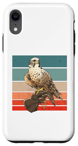 Custodia per iPhone XR Falcon Bird Vintage Falconer Divertenti guanti da falconeria