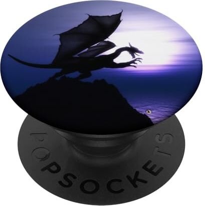 Dragon Drago Viola PopSockets PopGrip Intercambiabile