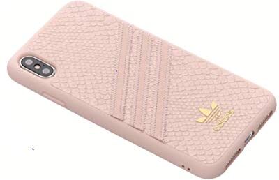 adidas Originals Custodia sagomata compatibile con iPhone XS Max, colore: Rosa