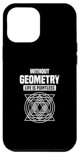 Genius Custodia per iPhone 14 Pro Max Senza geometria La vita è inutile Calcolata Geometria Scherzo