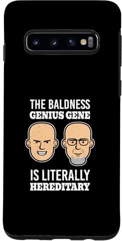 Custodia per Galaxy S10 Taglio Calvo Geni Genius Intelligente Ragazzi Calvi Hairless Acconciatura