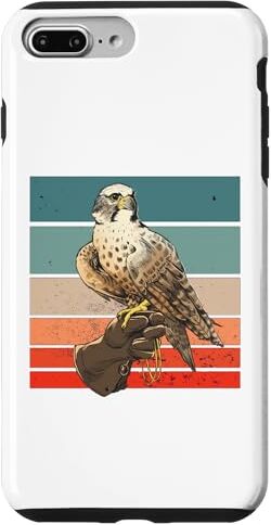 Custodia per iPhone 7 Plus/8 Plus Falcon Bird Vintage Falconer Divertenti guanti da falconeria